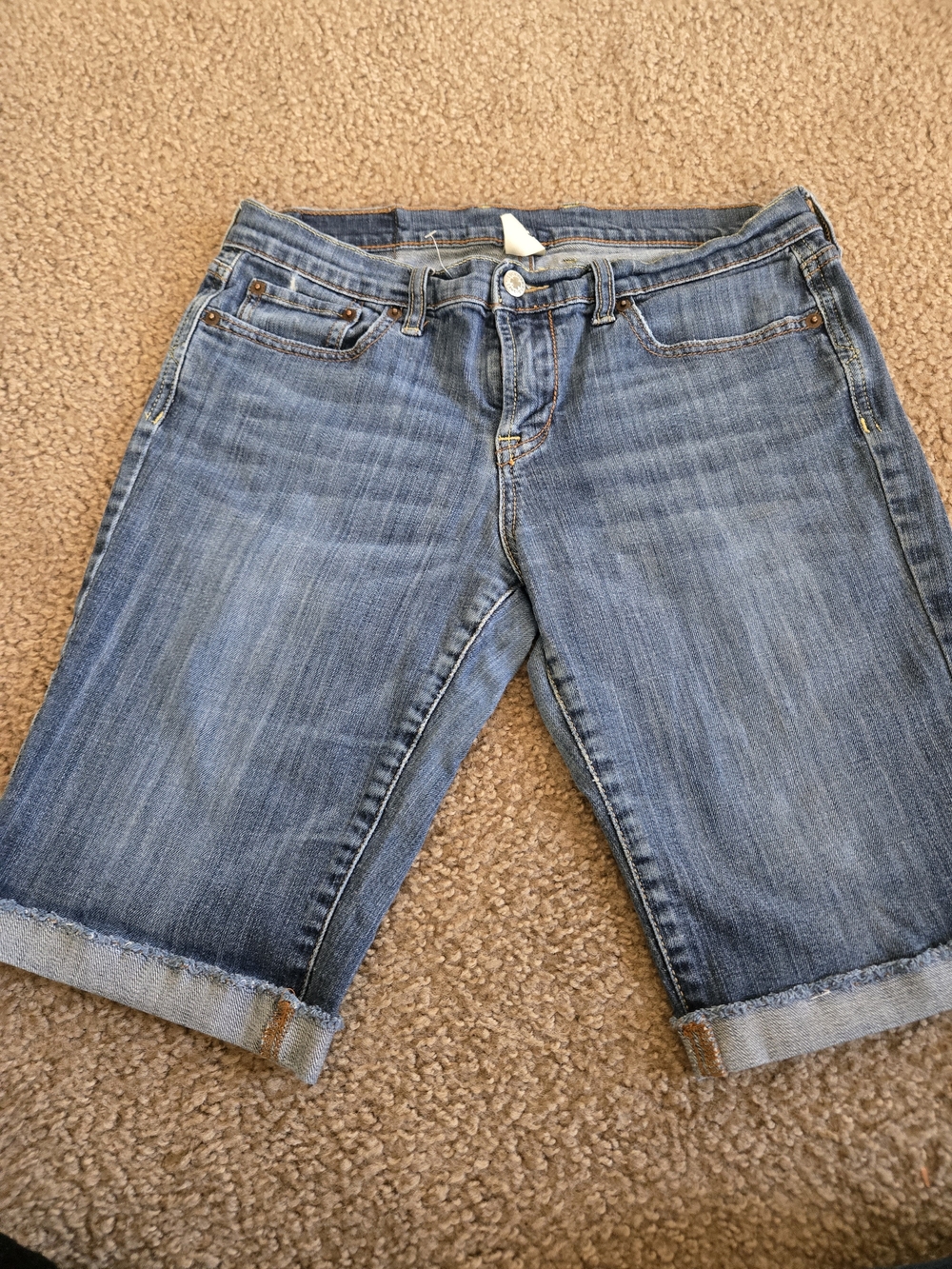 Lucky Brand Light Blue Denim Shorts with Contrast Stitching